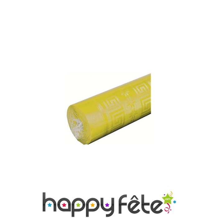 Nappe jaune canaris damassée 1.20m x 6 m