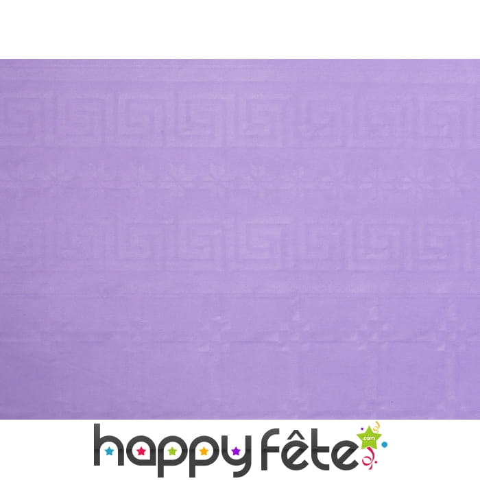 Nappe lavande pastel damassée 1.20m x 6m