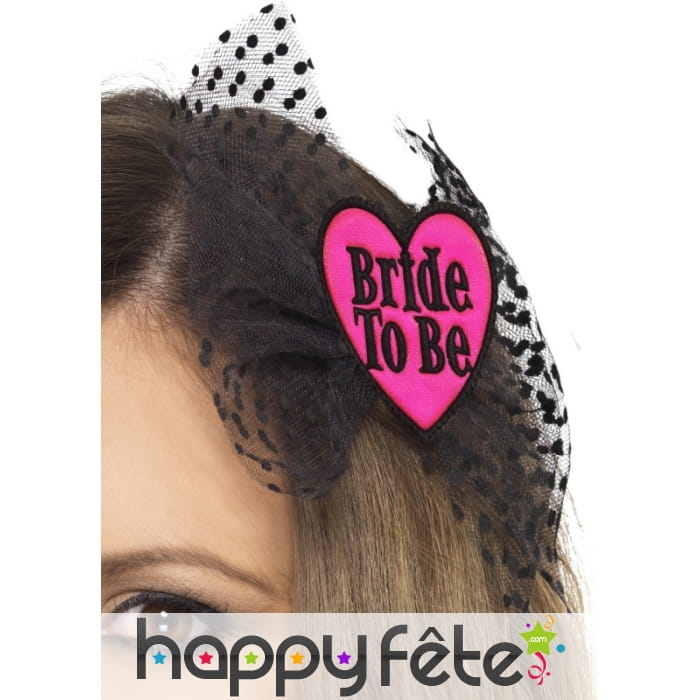 Noeud papillon cheveux bride to be