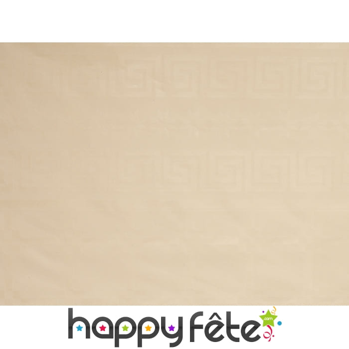 Nappe vanille pastel damassée 1.20m x 50m