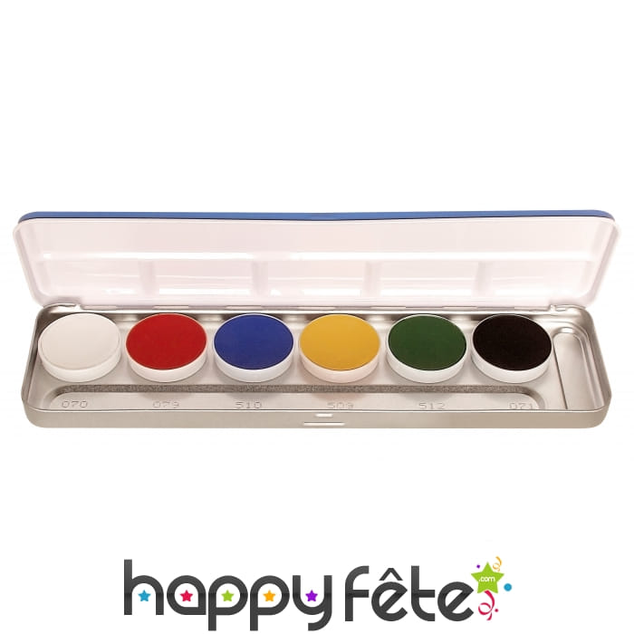 Palette aquacolor 6 teintes