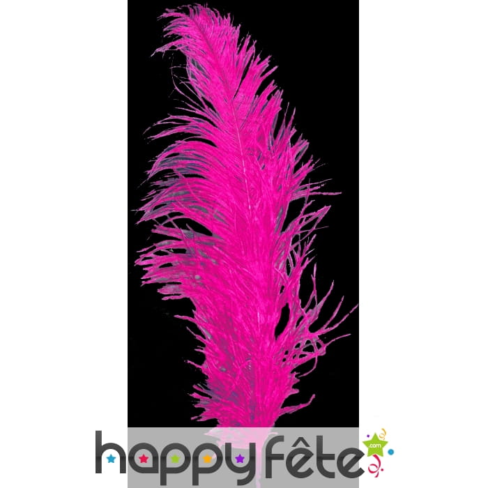 Plume autruche fuschia 55/60 cm