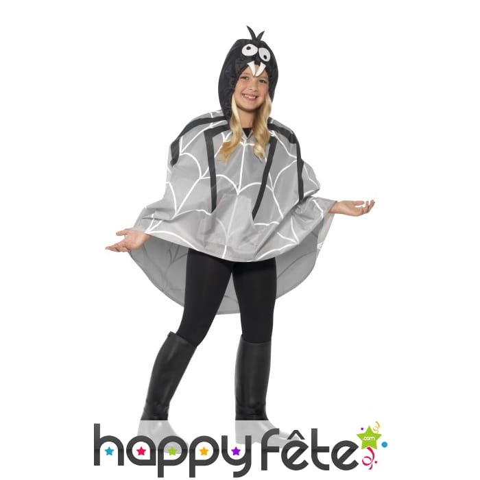 Poncho araignée imperméable pour enfant