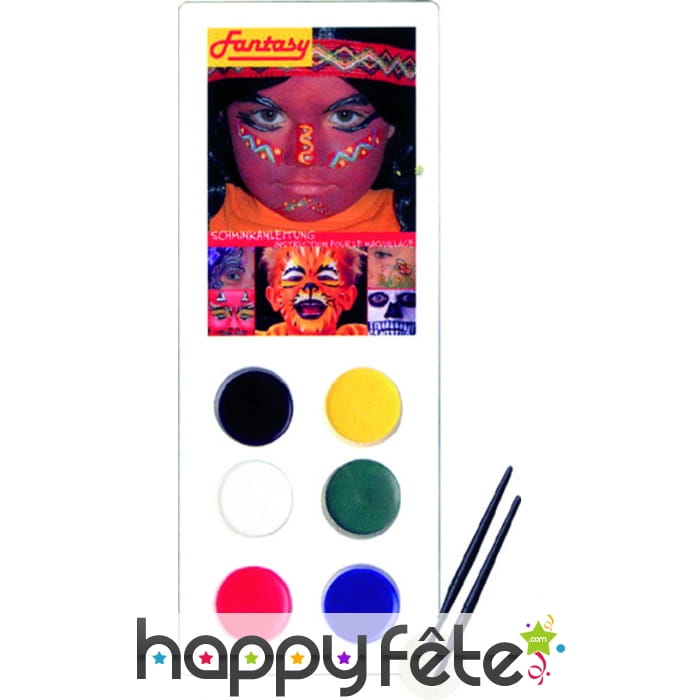 Palette de 6 couleurs aquaexpress