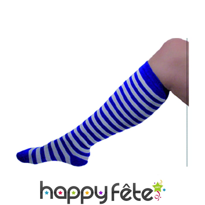 Paire de chaussettes de clown bleues