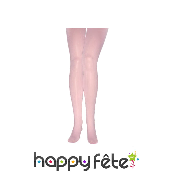 Paire de collants roses unis