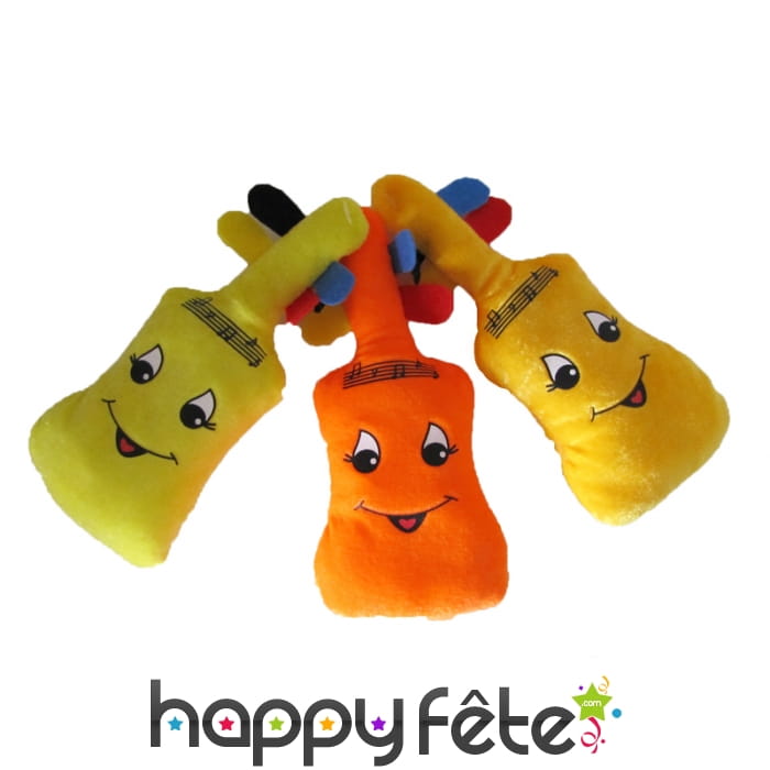 Peluche Guitare colorée