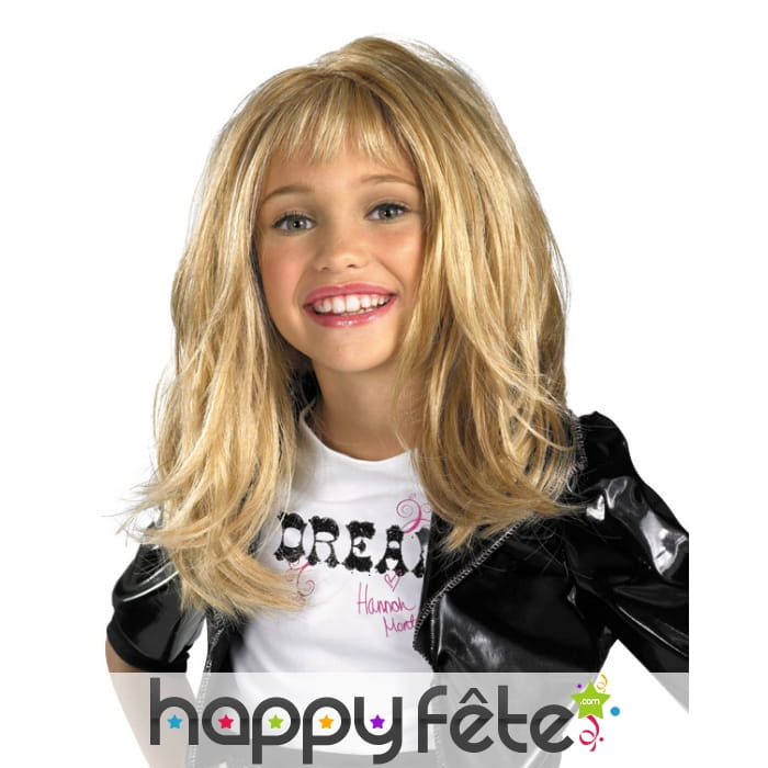 Perruque Hannah Montana pour fille