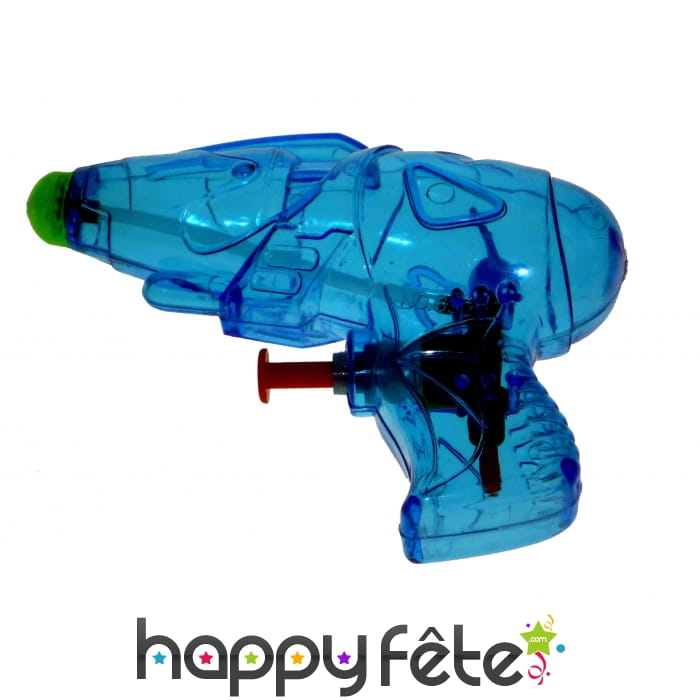 Petit pistolet à eau transparent et coloré