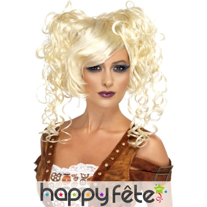 Perruque steampunk blonde