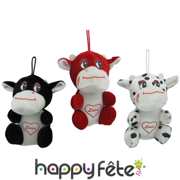 Peluche vache de rétroviseur