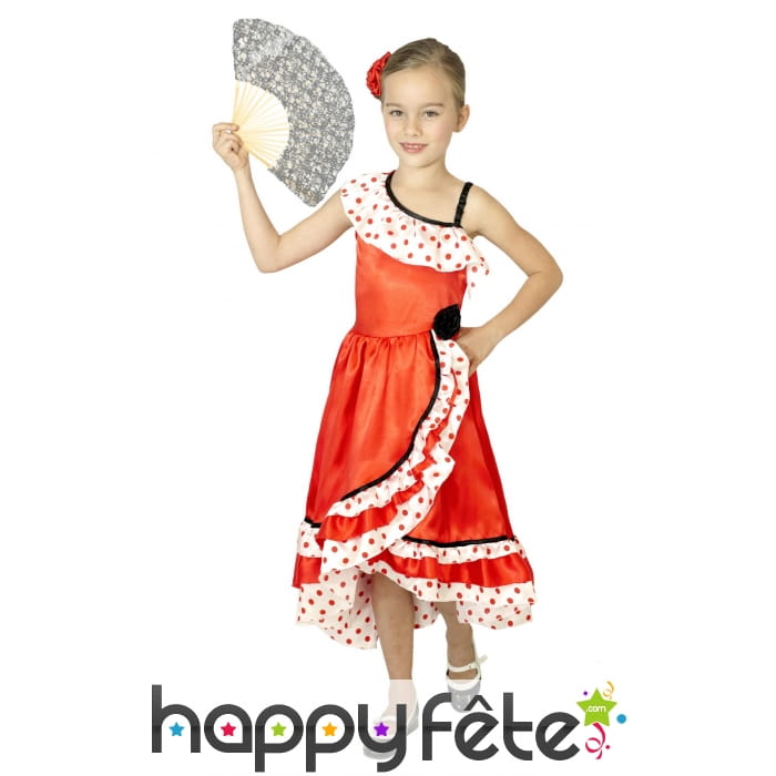 Robe à pois de petite danseuse espagnole