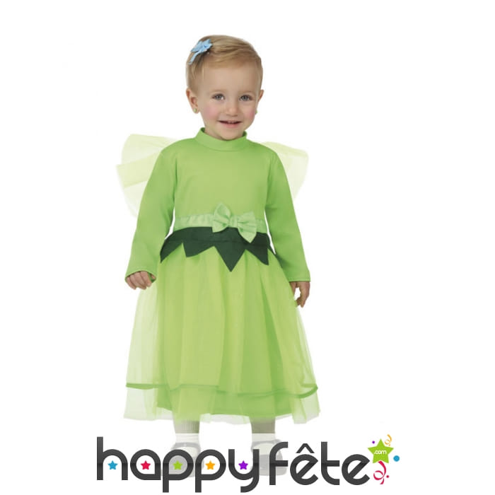 Robe de petite fée verte pour bébé