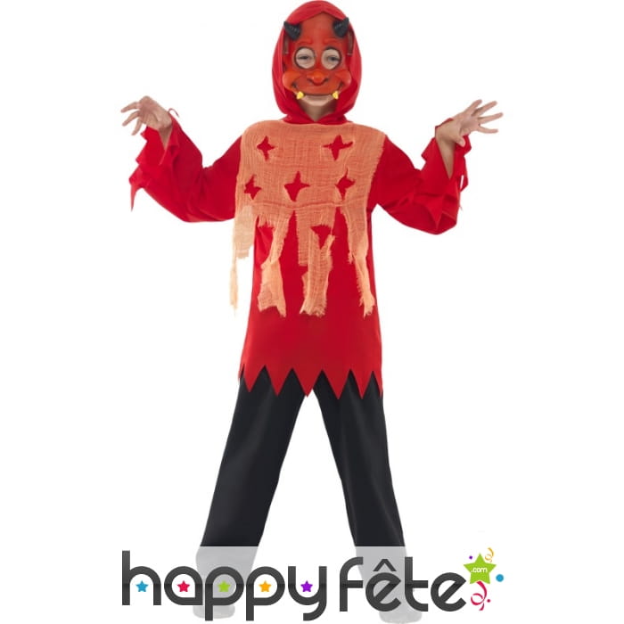 Robe et masque diable enfant