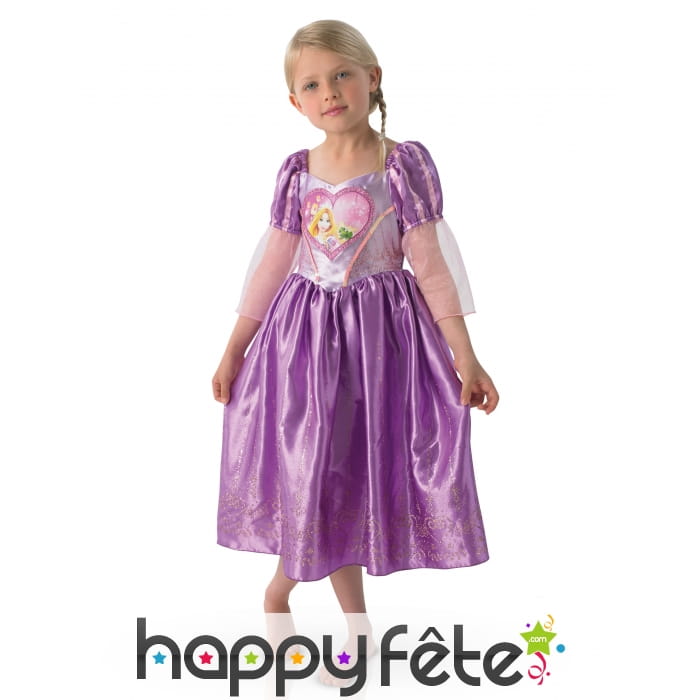 Robe Love heart Raiponce luxe pour enfant