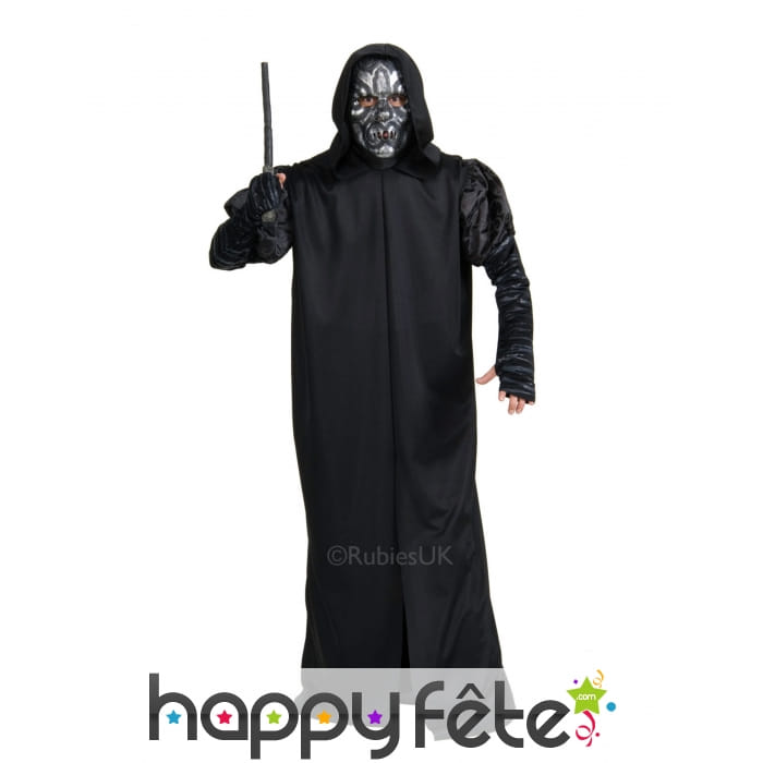 Robe noire de Mangemort avec masque pour adulte