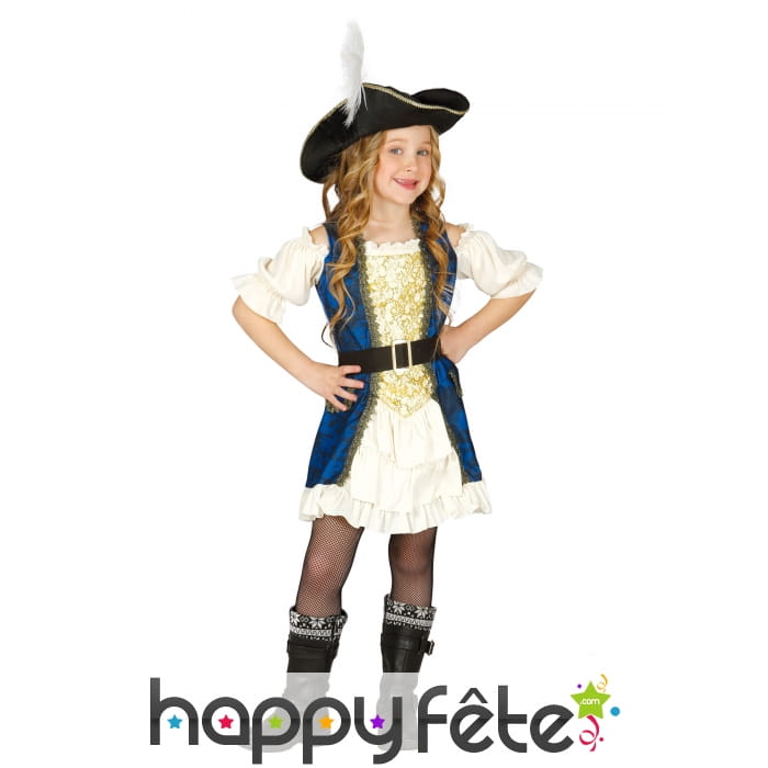 Robe pirate bleue pour enfant