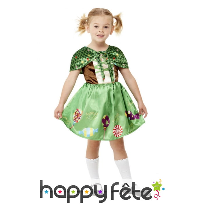 Robe verte de Gretel pour tout petit