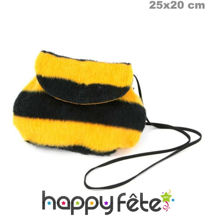 Sac à main abeille en peluche