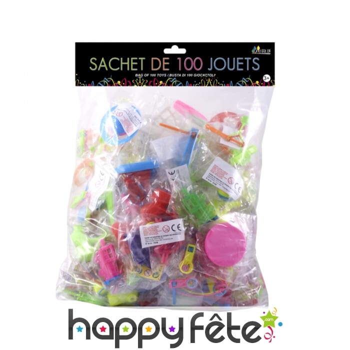 Sachet de 100 petits jouets pour enfant