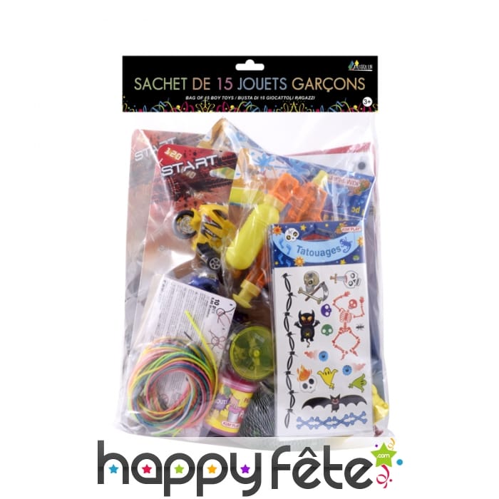 Sachet de 15 jouets pour garçon