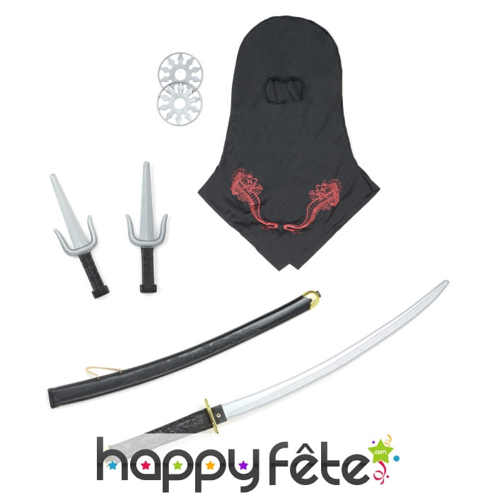 Set d'armes ninja en plastique