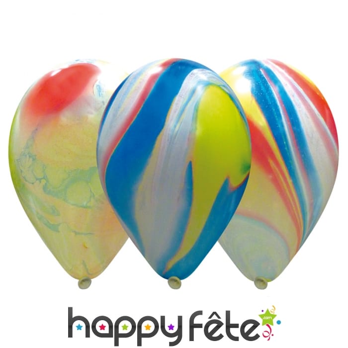 Sachet de ballons marbrés et tachetés