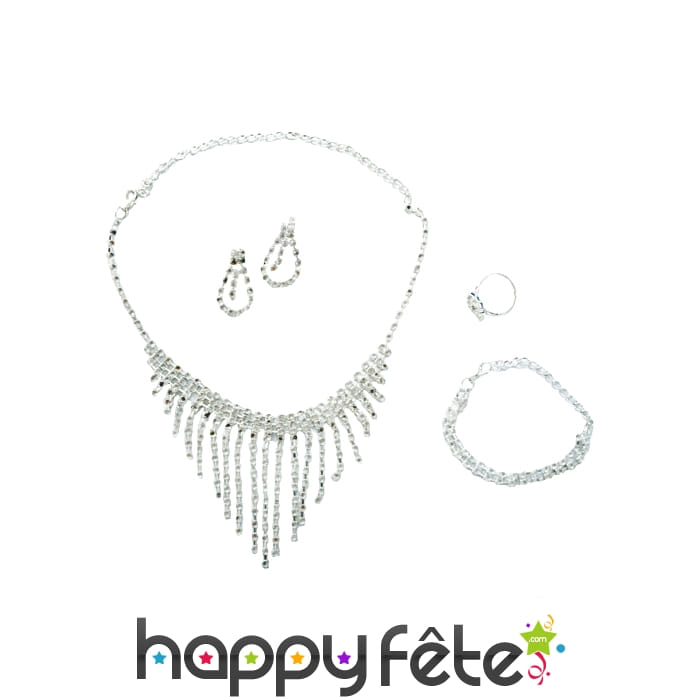 Set de bijoux en strass