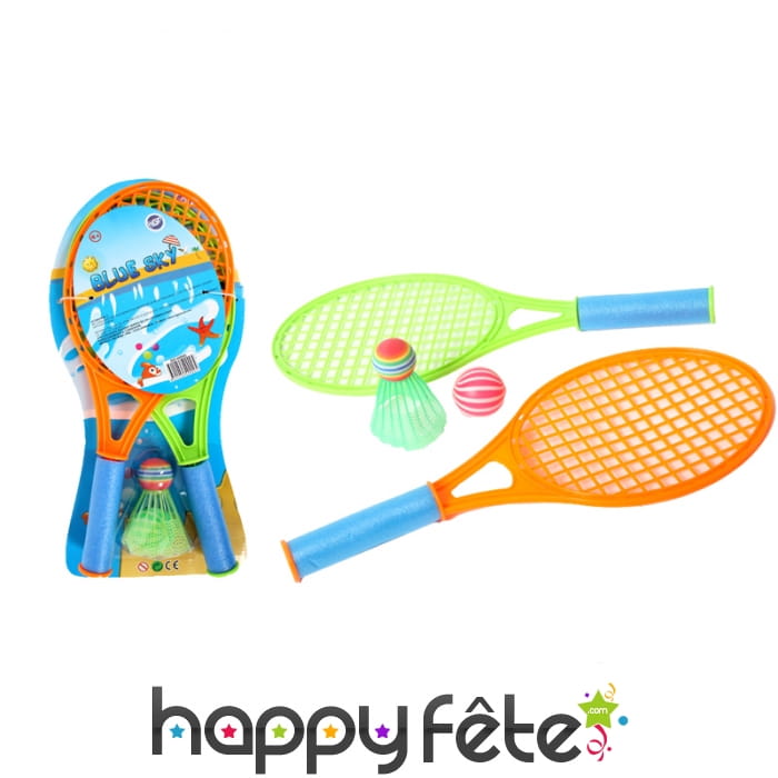 Set de raquettes de tennis de plage et accessoires