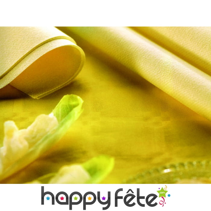 Serviettes ouate pastel jaune 2 feuilles