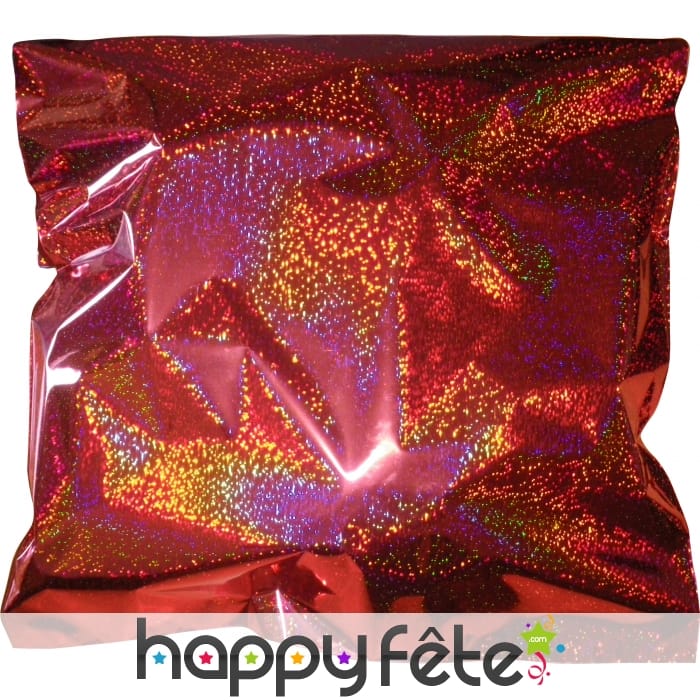 Sac polypro hologramme rouge