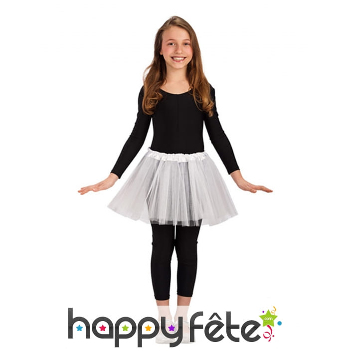 Tutu blanc uni pour enfant