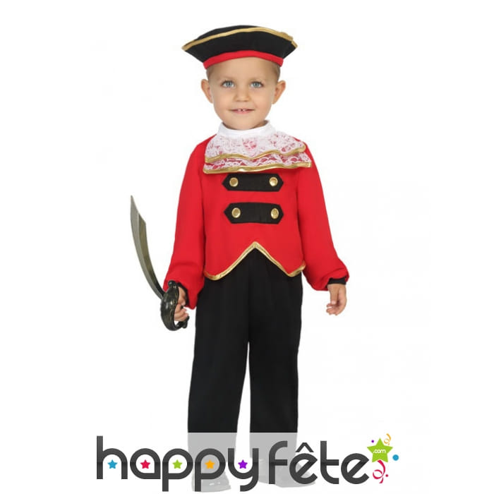 Tenue de capitaine pirate pour bébé