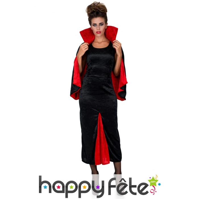 Tenue de femme Dracula effet velours