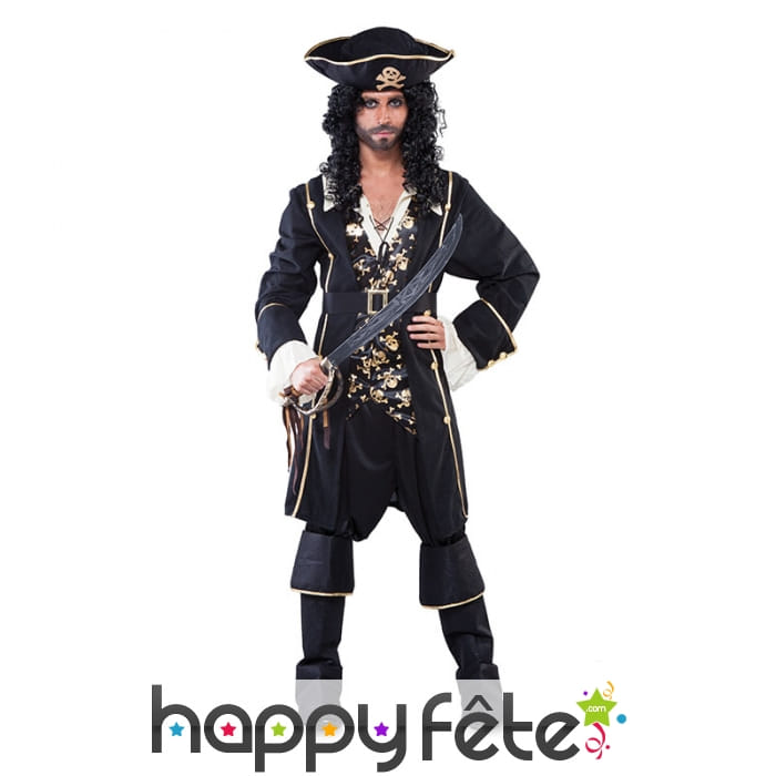 Tenue de pirate noir pour homme