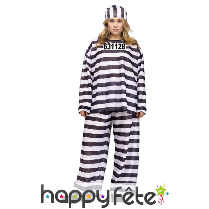 Tenue de prisonnière grande taille