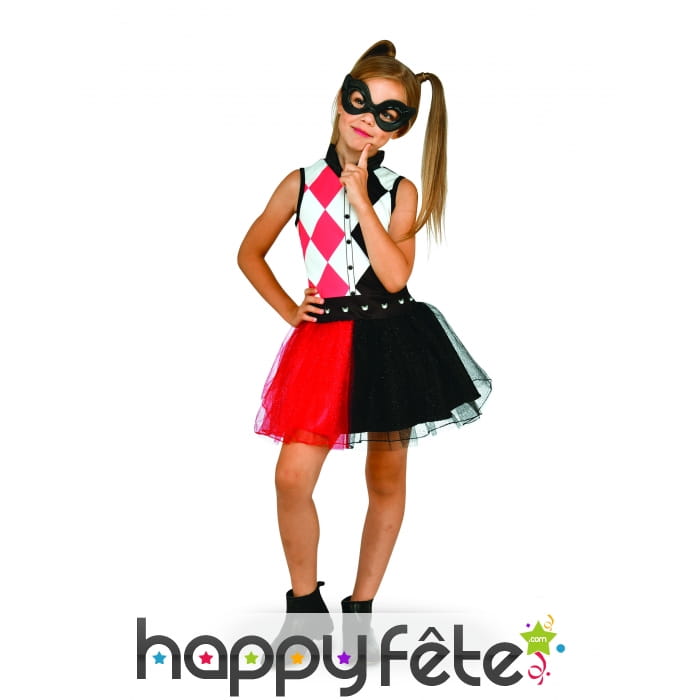 Tenue Harley Quinn pour enfant, Super Hero Girls