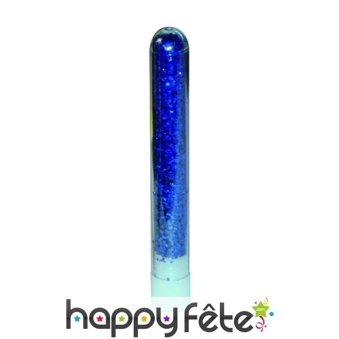 Tube paillette bleue