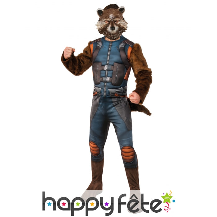 Tenue Rocket Raccoon,adulte gardiens galaxie2