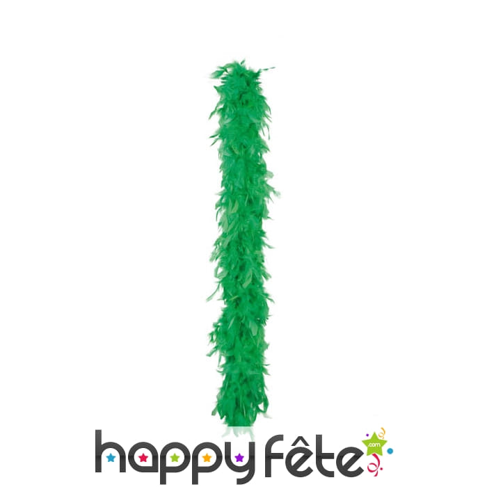 Un boa plumes vert