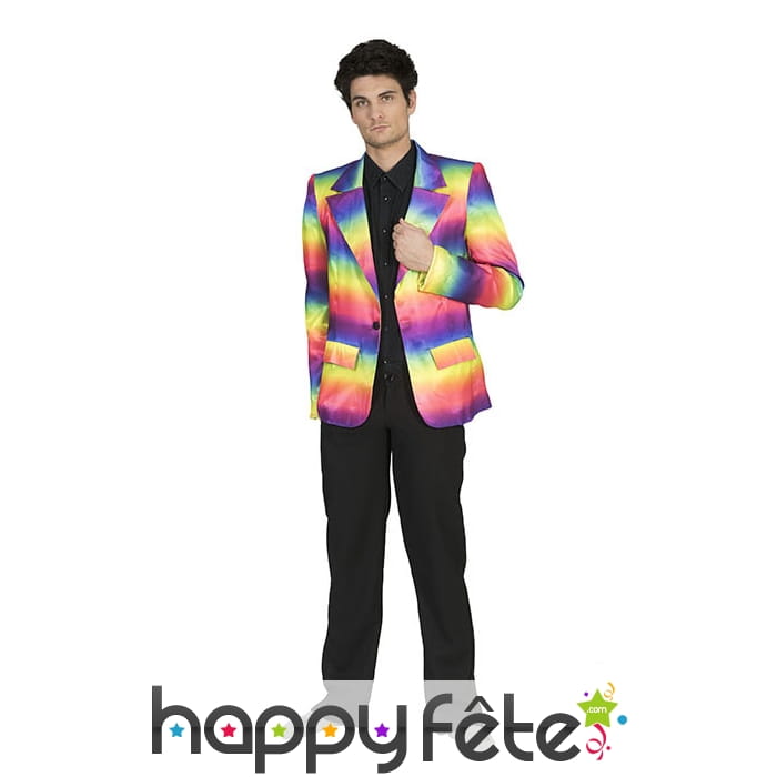 Veste arc-en-ciel pour homme