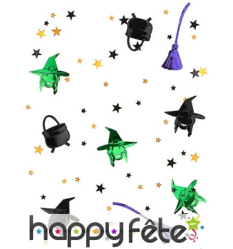 14gr de confettis sorcieres pour table Halloween