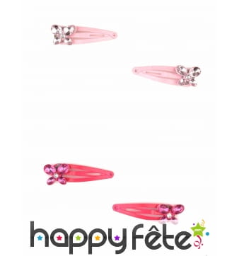 2 Barrettes papillon pour enfant