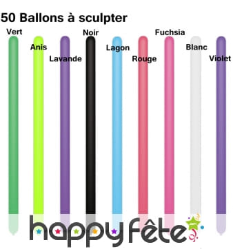 50 ballons à sculpter