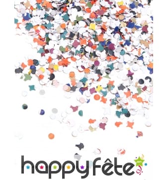 5kg de confettis multicolores en papier