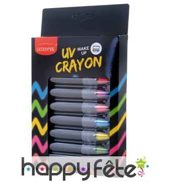 6 crayons UV cosmétiques