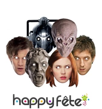 6 Masques des personnages de doctor who