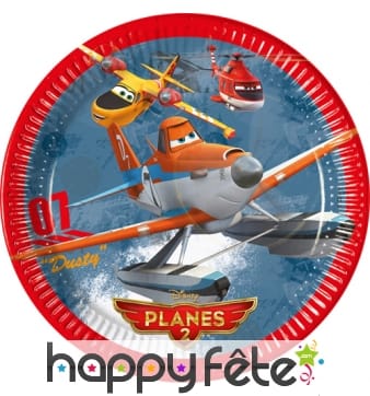 8 assiettes en carton Planes, Disney