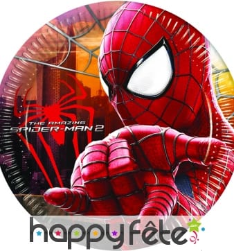 8 assiettes the amazing spiderman 2