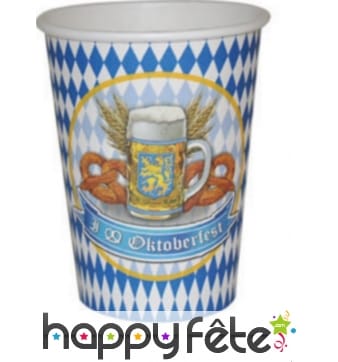 8 Gobelets Oktoberfest en carton